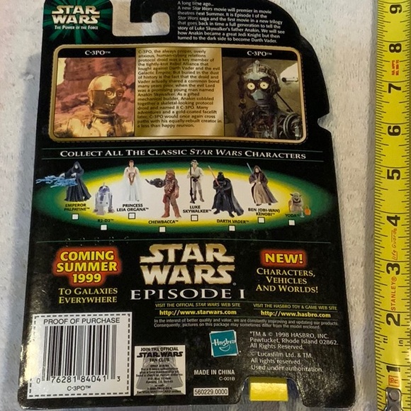 1998 Hasbro Star Wars the power of the force C-3PO action figure - Picture 4 of 6
